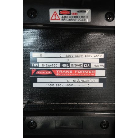 Aihara 750Va 420/440/460/480V-Ac 100/110/115V-Ac Voltage Transformer N42A-750